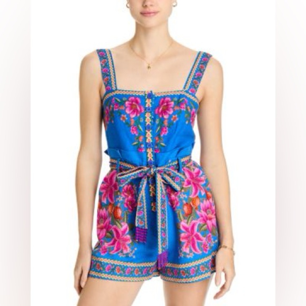 NWT Farm Rio Summer Fruit Scarf Romper - Picture 2 of 11